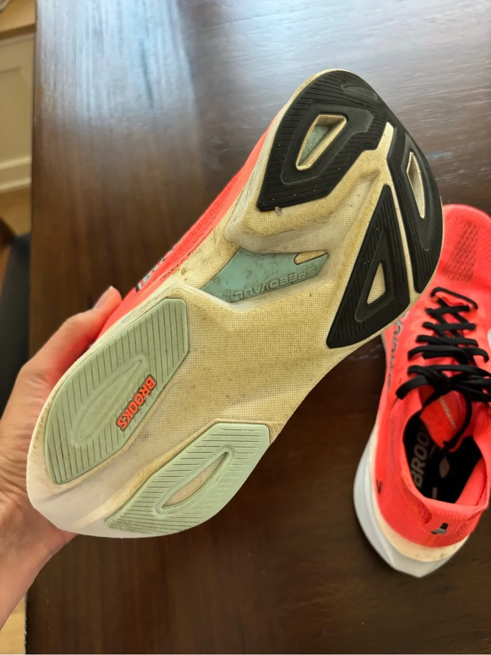 Brooks Hyperion Max Coral/Black/Light Blue Running Shoes
